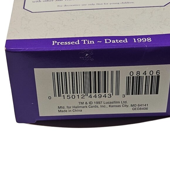 Hallmark Keepsake Star Wars Mini Lunch Box Christmas Tree Ornament 1998 with Box - Picture 11 of 11